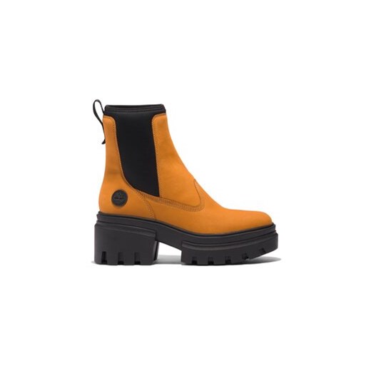 Timberland Botki Everleigh Boot Chelsea TB0A5YF42311 Brązowy ze sklepu MODIVO w kategorii Botki - zdjęcie 171279141