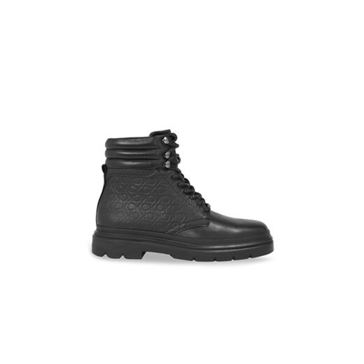 Calvin Klein Trapery Combat Boot Mono HM0HM01211 Czarny ze sklepu MODIVO w kategorii Buty zimowe męskie - zdjęcie 171279172