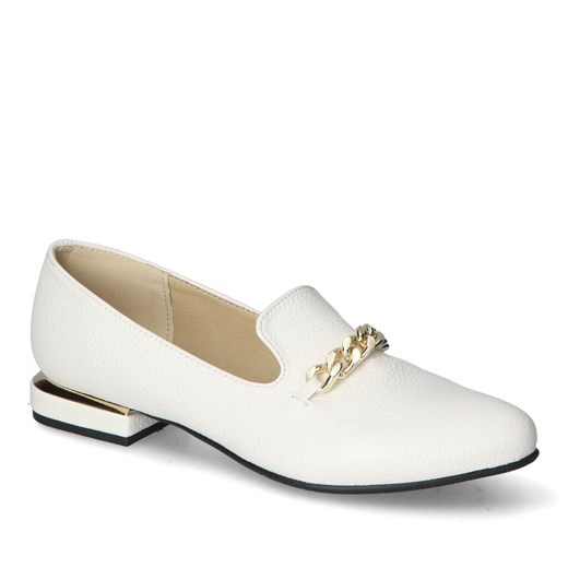 Lordsy For-but 130 Białe mat ze sklepu Arturo-obuwie w kategorii Mokasyny damskie - zdjęcie 171280021