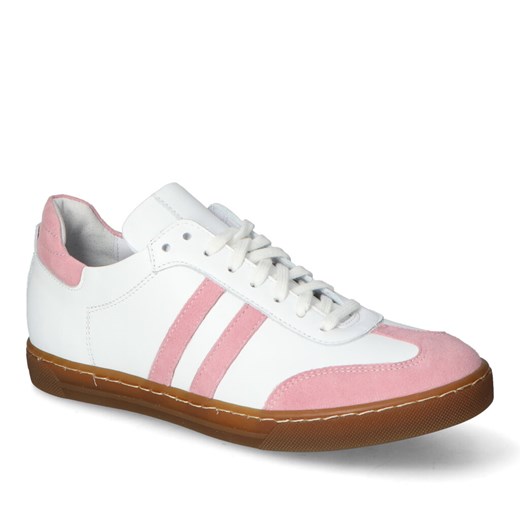 Sneakersy Lewski 3484 Białe/Różowe lico ze sklepu Arturo-obuwie w kategorii Trampki damskie - zdjęcie 171280113