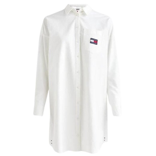 sukienka damska tommy jeans dw0dw12150 biały ze sklepu Royal Shop w kategorii Sukienki - zdjęcie 171280570