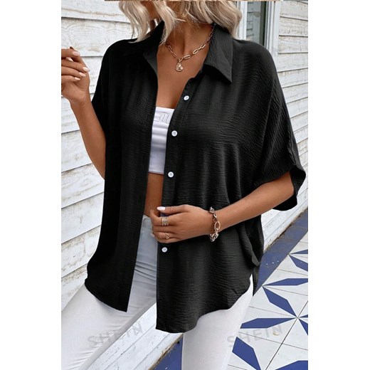 Koszula DOLTERA BLACK ze sklepu Ivet Shop w kategorii Koszule damskie - zdjęcie 171280902