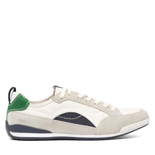 Sneakersy Gino Rossi ALESSIO-01 MI08 Biały/Zielony ze sklepu eobuwie.pl w kategorii Półbuty męskie - zdjęcie 171281242
