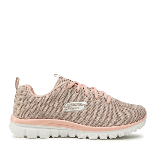 Buty Skechers Twisted Fortune 12614/NTCL Natural/Coral Skechers 38 eobuwie.pl