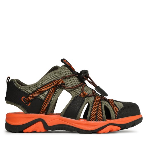 Sandały Hi-Tec Sanev Jr AVSSS23-HT-CN-01 Black/Khaki/Orange ze sklepu eobuwie.pl w kategorii Sandały dziecięce - zdjęcie 171282140