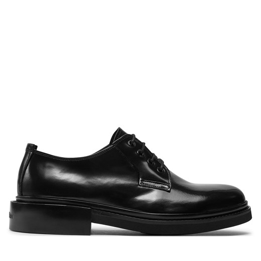 Półbuty Calvin Klein Postman Derby HM0HM01376 Ck Black BEH ze sklepu eobuwie.pl w kategorii Buty eleganckie męskie - zdjęcie 171285893