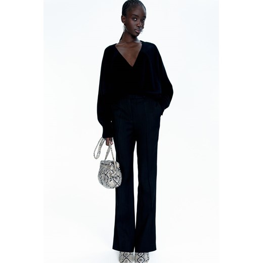 H & M - Eleganckie spodnie z wiskozy - Czarny ze sklepu H&M w kategorii Spodnie damskie - zdjęcie 171286070