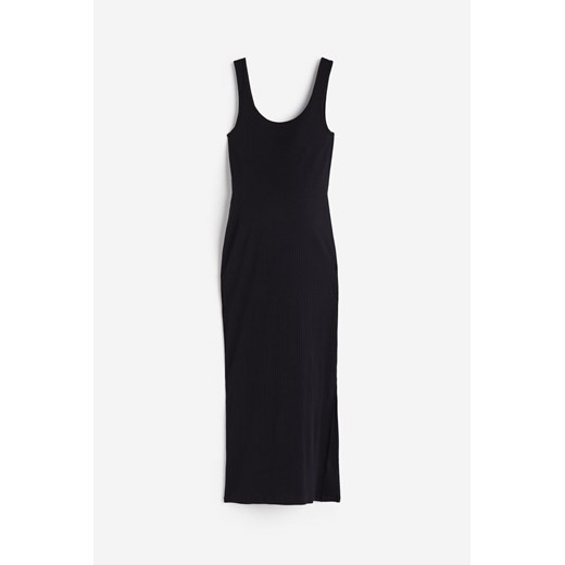 H & M - MAMA Prążkowana sukienka bez rękawów - Czarny H & M XXL H&M