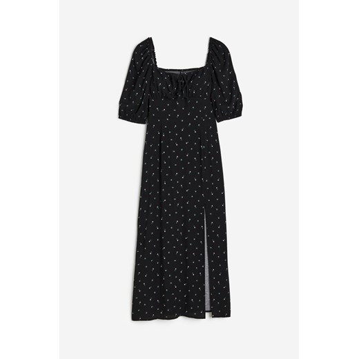H & M - Sukienka ze ściąganym sznurkiem - Czarny H & M XS H&M