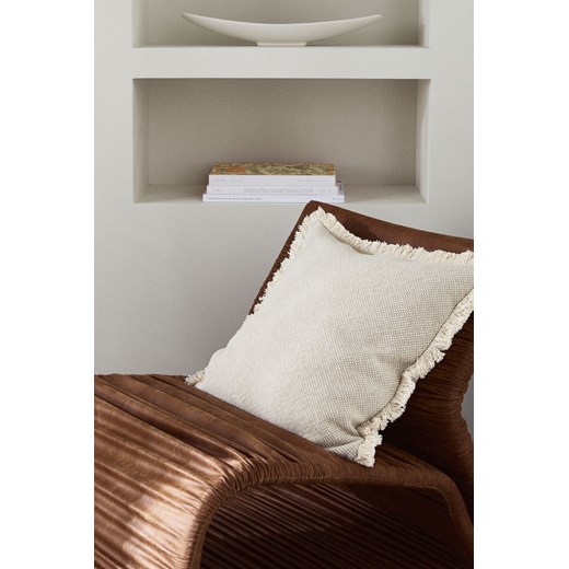 H & M - Bawełniana poszewka na poduszkę - Beżowy ze sklepu H&M w kategorii Poszewki na poduszki - zdjęcie 171286143