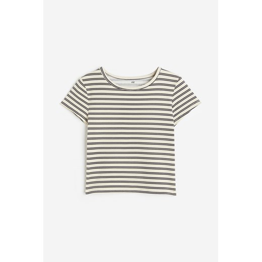 H & M - T-shirt z nadrukiem - Biały ze sklepu H&M w kategorii Bluzki dziewczęce - zdjęcie 171286232