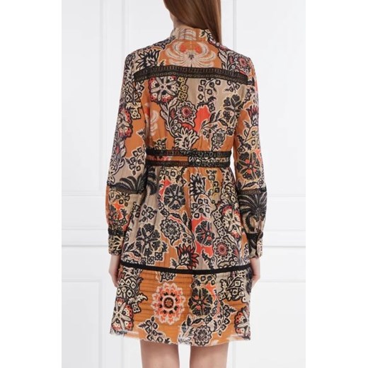 Sukienka Marc Cain z okrągłym dekoltem w abstrakcyjnym wzorze casual 