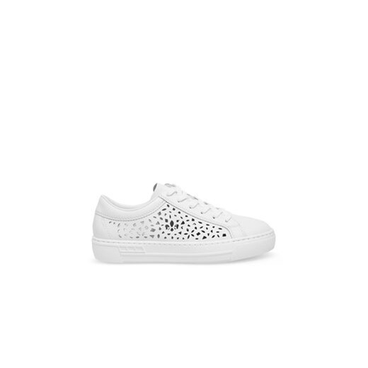 Rieker Sneakersy L8831-80 Biały ze sklepu MODIVO w kategorii Trampki damskie - zdjęcie 171290402