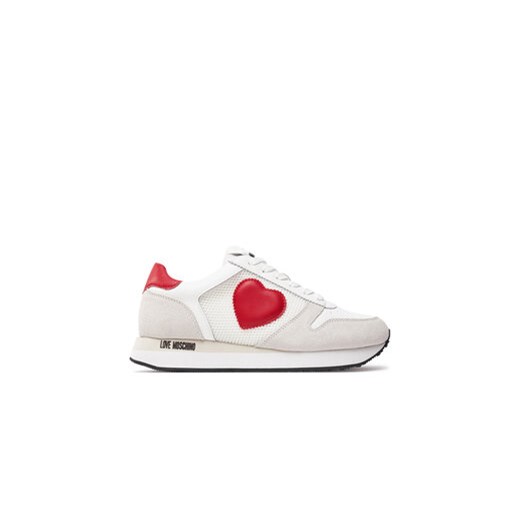 LOVE MOSCHINO Sneakersy JA15493G0IIQ810A Biały ze sklepu MODIVO w kategorii Buty sportowe damskie - zdjęcie 171293504