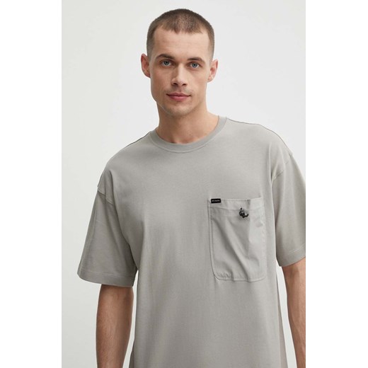 Columbia t-shirt bawełniany Landroamer męski kolor szary gładki 2076021 ze sklepu ANSWEAR.com w kategorii T-shirty męskie - zdjęcie 171296761