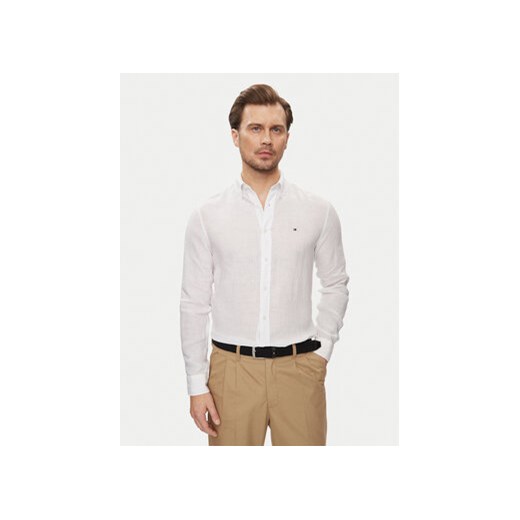 Tommy Hilfiger Koszula MW0MW34602 Biały Regular Fit ze sklepu MODIVO w kategorii Koszule męskie - zdjęcie 171297400
