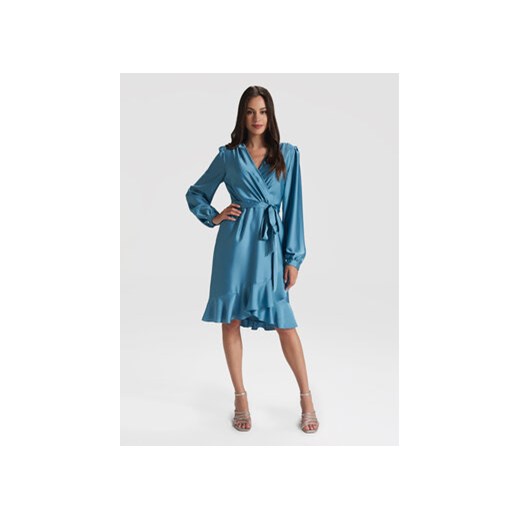Swing Sukienka koktajlowa 5AG06500 Niebieski Regular Fit ze sklepu MODIVO w kategorii Sukienki - zdjęcie 171297512