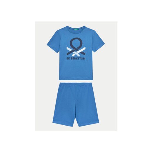 United Colors Of Benetton Piżama 30960P06S Niebieski Regular Fit ze sklepu MODIVO w kategorii Piżamy dziecięce - zdjęcie 171297552