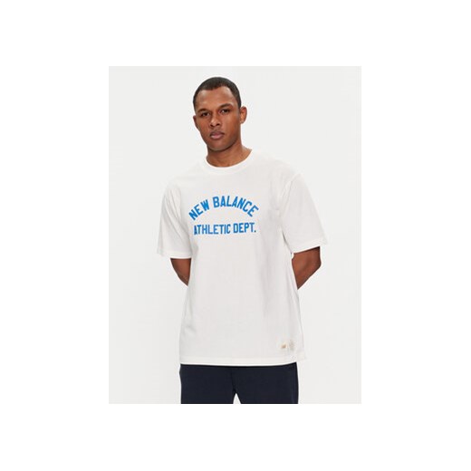 New Balance T-Shirt Greatest Hits MT41514 Biały Relaxed Fit ze sklepu MODIVO w kategorii T-shirty męskie - zdjęcie 171297564