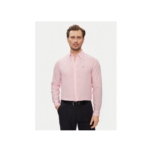 Tommy Hilfiger Koszula MW0MW34602 Różowy Regular Fit ze sklepu MODIVO w kategorii Koszule męskie - zdjęcie 171297592