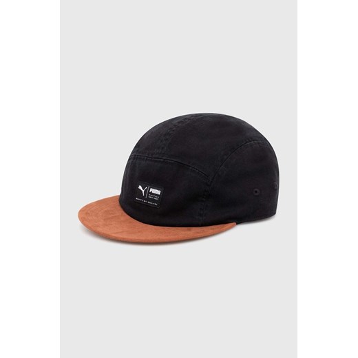 Puma czapka z daszkiem Skate 5 kolor czarny wzorzysta 251300 ze sklepu PRM w kategorii Czapki z daszkiem damskie - zdjęcie 171298563