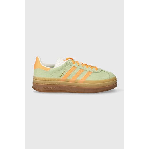 adidas Originals sneakersy zamszowe Gazelle Bold W kolor zielony IH7495 40 PRM