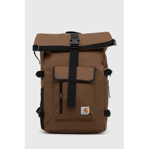 Carhartt WIP plecak Philis Backpack kolor brązowy duży gładki I031575.1ZDXX ze sklepu PRM w kategorii Plecaki - zdjęcie 171298893