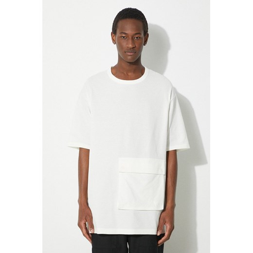Y-3 t-shirt bawełniany Pocket SS Tee męski kolor beżowy gładki IV5629 ze sklepu PRM w kategorii T-shirty męskie - zdjęcie 171299130