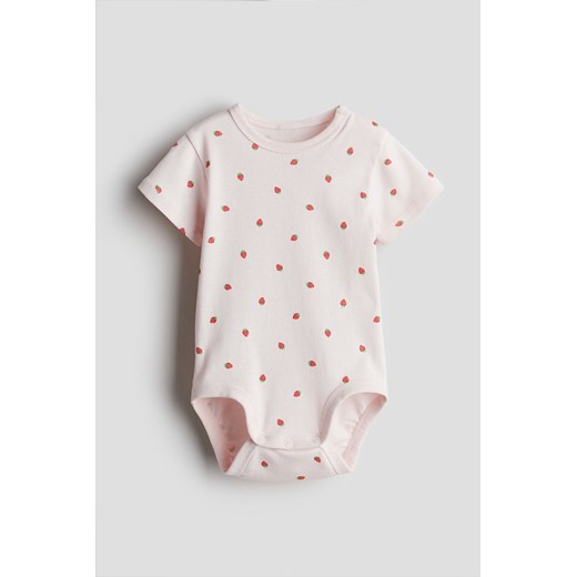 H & M - Wzorzyste body - Różowy ze sklepu H&M w kategorii Odzież dla niemowląt - zdjęcie 171299650
