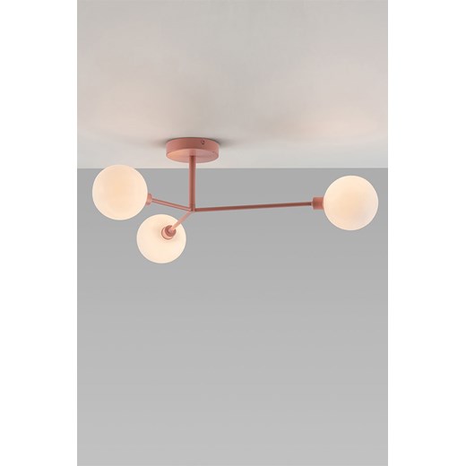 H & M - 3 Light Flush Ceiling Light - Różowy H & M One Size H&M