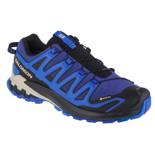 Buty do biegania Salomon Xa Pro 3D v9 Gtx M 472703 niebieskie ze sklepu ButyModne.pl w kategorii Buty sportowe męskie - zdjęcie 171299902