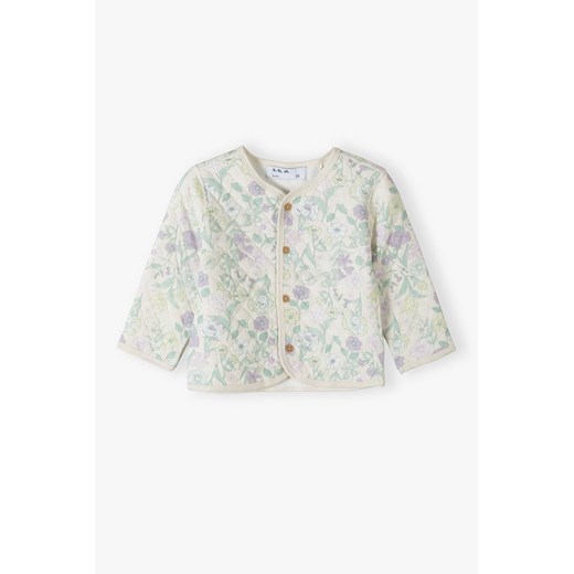 Pikowa bluza w kwiaty - bomberka dla niemowlaka - 5.10.15. ze sklepu 5.10.15 w kategorii Bluzy i swetry - zdjęcie 171301810