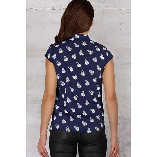 INFINITE YOU Koszulka w kolorze granatowo-białym Infinite You XL wyprzedaż Limango Polska