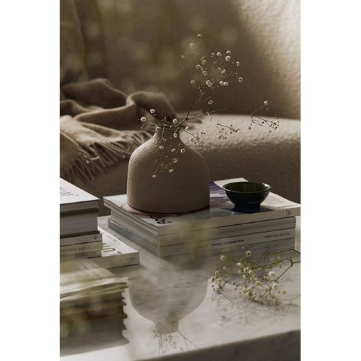 H & M - Mały wazon z terakoty - Biały ze sklepu H&M w kategorii Wazony - zdjęcie 171302680
