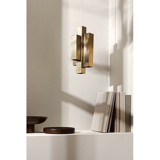 H & M - Metalowa lampa wisząca - Złoty H & M One Size H&M