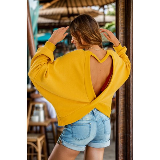 Bluza z odkrytymi plecami Sunshine XS ze sklepu NAOKO w kategorii Bluzy damskie - zdjęcie 171304441