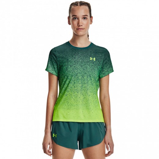 Damska koszulka do biegania Under Armour UA RUSH™ Run Short Sleeve - zielona Under Armour S wyprzedaż Sportstylestory.com