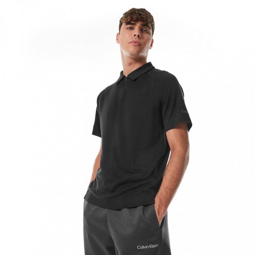 Męska koszulka polo Calvin Klein Men Sport 00GMS3K111 - czarna Calvin Klein XL wyprzedaż Sportstylestory.com