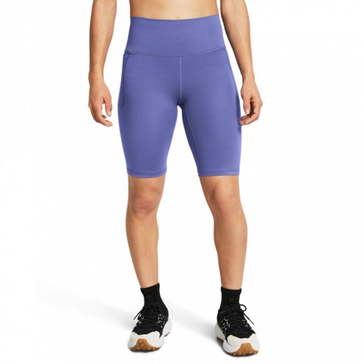 Damskie kolarki treningowe Under Armour Meridian 10in Short - fioletowe ze sklepu Sportstylestory.com w kategorii Szorty - zdjęcie 171308551