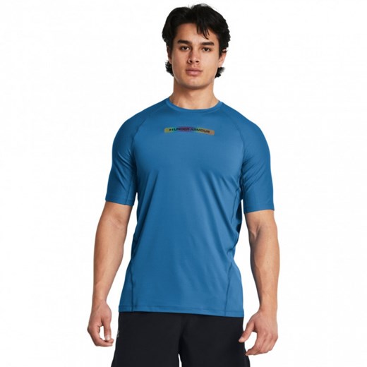 Męska koszulka treningowa Under Armour UA SmartForm Rush 2.0 SS Nov - niebieska ze sklepu Sportstylestory.com w kategorii T-shirty męskie - zdjęcie 171308610