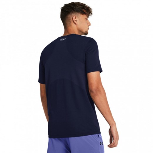 Męska koszulka treningowa Under Armour UA Vanish Seamless SS - granatowa ze sklepu Sportstylestory.com w kategorii T-shirty męskie - zdjęcie 171309591