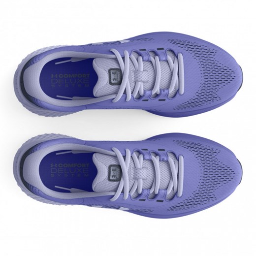 Fioletowe buty sportowe damskie Under Armour dla biegaczy sznurowane 