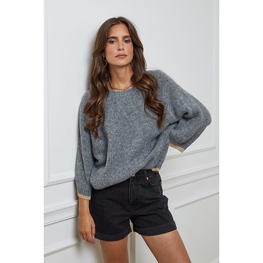 L'armoire de Suzette Sweter w kolorze szarym L'armoire De Suzette 34/36 wyprzedaż Limango Polska