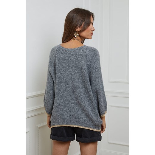 L'armoire de Suzette Sweter w kolorze szarym L'armoire De Suzette 34/36 wyprzedaż Limango Polska