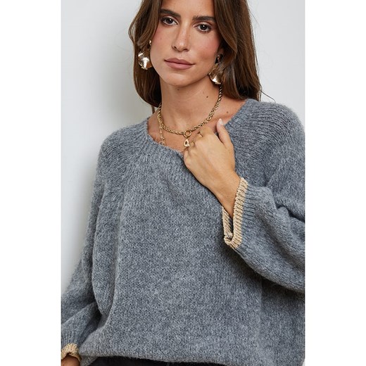 L'armoire de Suzette Sweter w kolorze szarym L'armoire De Suzette 36/38 promocja Limango Polska
