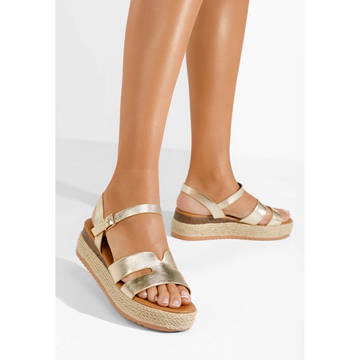 Sandały damskie Zapatos z tkaniny casualowe