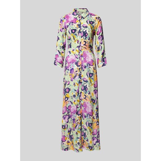 Długa sukienka z listwą guzikową model ‘SAVANNA’ ze sklepu Peek&Cloppenburg  w kategorii Sukienki - zdjęcie 171313224