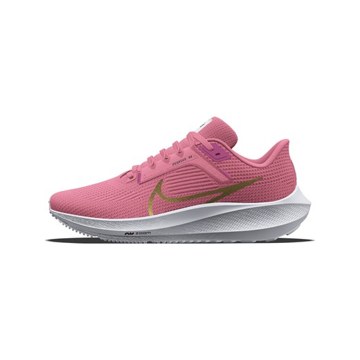 Męskie personalizowane buty do biegania po asfalcie Nike Pegasus 40 By You - Różowy ze sklepu Nike poland w kategorii Buty sportowe męskie - zdjęcie 171313242