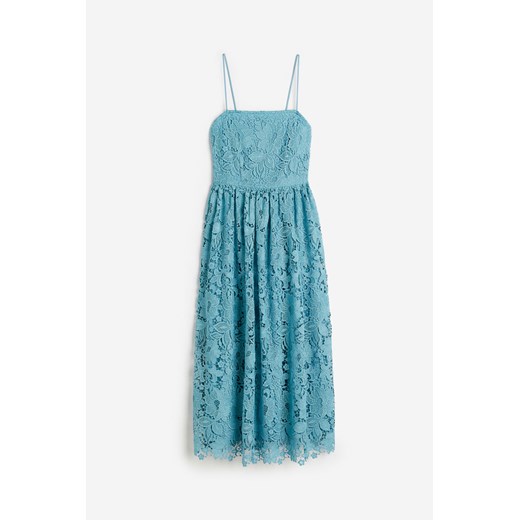 H & M - Koronkowa sukienka bandeau - Turkusowy ze sklepu H&M w kategorii Sukienki - zdjęcie 171313303