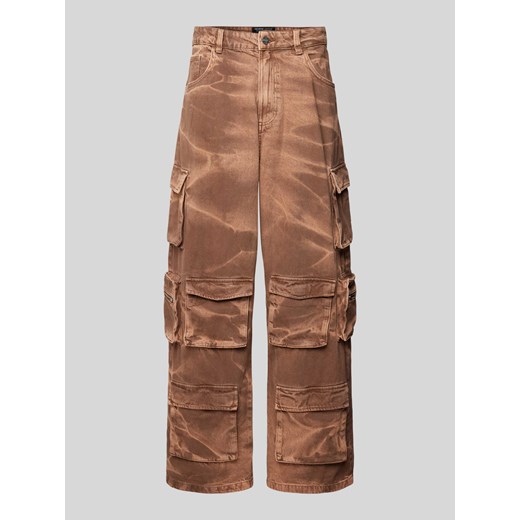 Spodnie cargo o luźnym kroju ze wzorem moro — REVIEW X MATW ze sklepu Peek&Cloppenburg  w kategorii Spodnie męskie - zdjęcie 171317112